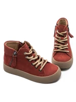 Ghete Dama din piele naturala 639-88 RED | ADVANCER
