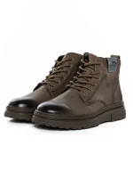 Ghete Barbati din piele naturala WM8906 GREY | ADVANCER
