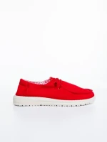 Pantofi casual dama rosii din material textil Mirada
