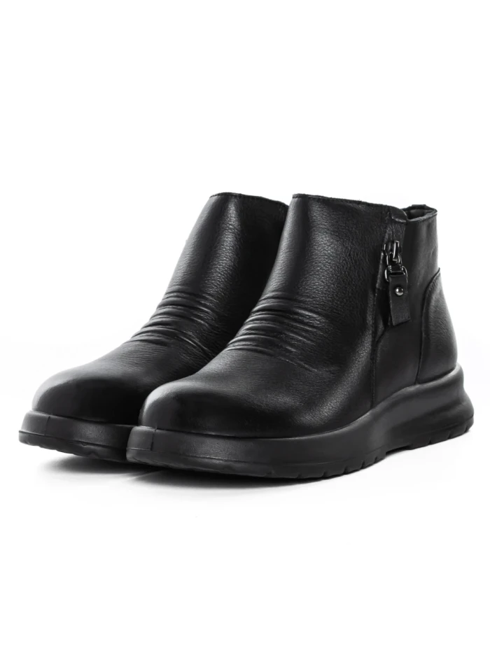 Ghete Dama din piele naturala M852 BLACK | ADVANCER