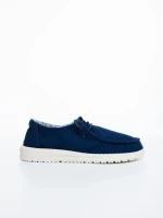 Pantofi casual dama albastri din material textil Mirada