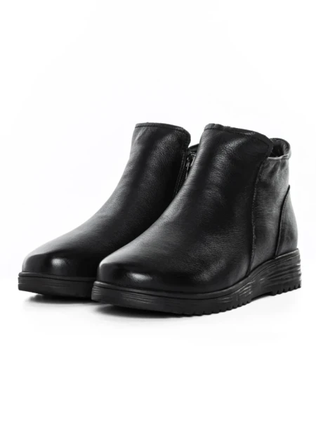 Ghete Dama din piele naturala 3901 BLACK | ADVANCER