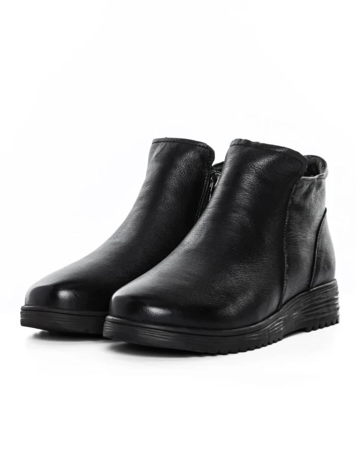 Ghete Dama din piele naturala 3901 BLACK | ADVANCER