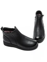 Ghete Dama din piele naturala 3901 BLACK | ADVANCER
