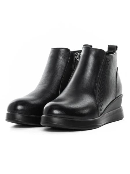 Ghete Dama din piele naturala 67-18 BLACK | ADVANCER
