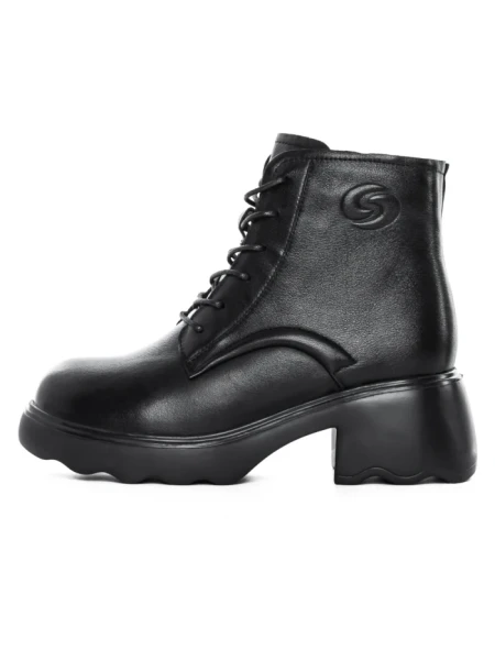 Ghete Dama din piele naturala 5008 BLACK | ADVANCER