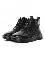 Ghete Dama din piele naturala 5512 BLACK | ADVANCER