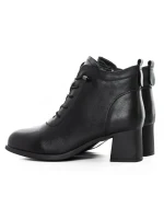Ghete Dama din piele naturala 8853 BLACK | ADVANCER