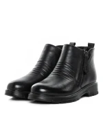 Ghete Dama din piele naturala 76-76 BLACK | ADVANCER