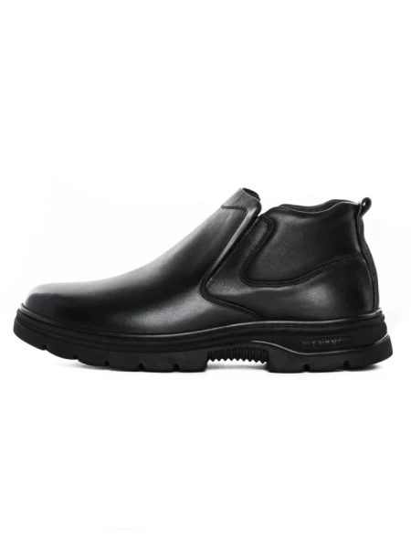Ghete Barbati din piele naturala 8157R-D BLACK | ADVANCER