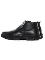 Ghete Barbati din piele naturala 8157R-D BLACK | ADVANCER
