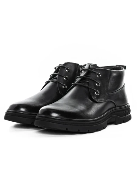 Ghete Barbati din piele naturala 8156R BLACK | ADVANCER