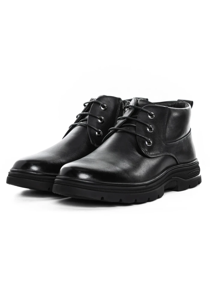 Ghete Barbati din piele naturala 8156R BLACK | ADVANCER