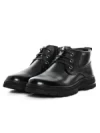 Ghete Barbati din piele naturala 8156R-D BLACK | ADVANCER