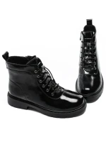 Ghete Dama din piele naturala E0931-10 BLACK | ADVANCER