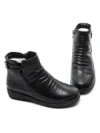 Ghete Dama din piele naturala B69199-6 BLACK | ADVANCER