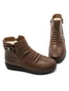 Ghete Dama din piele naturala B69199-6 BROWN | ADVANCER