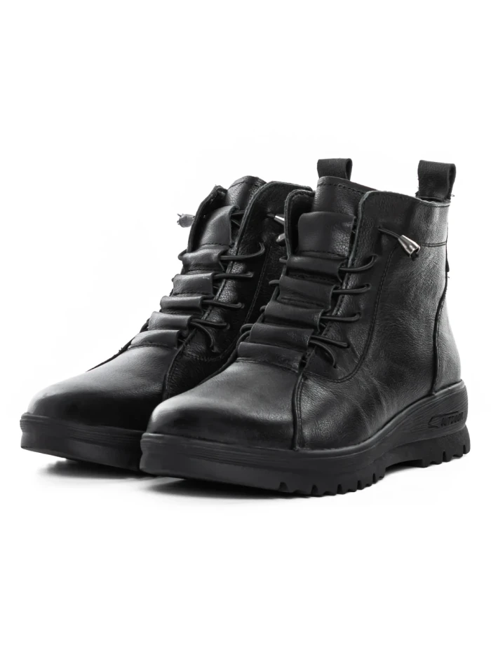Ghete Dama din piele naturala 5851 BLACK | ADVANCER