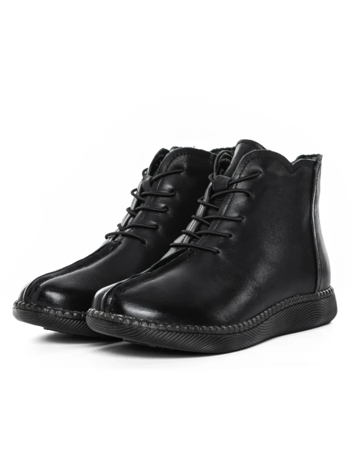 Ghete Dama din piele naturala 9580 BLACK | ADVANCER