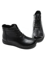 Ghete Dama din piele naturala 9580 BLACK | ADVANCER