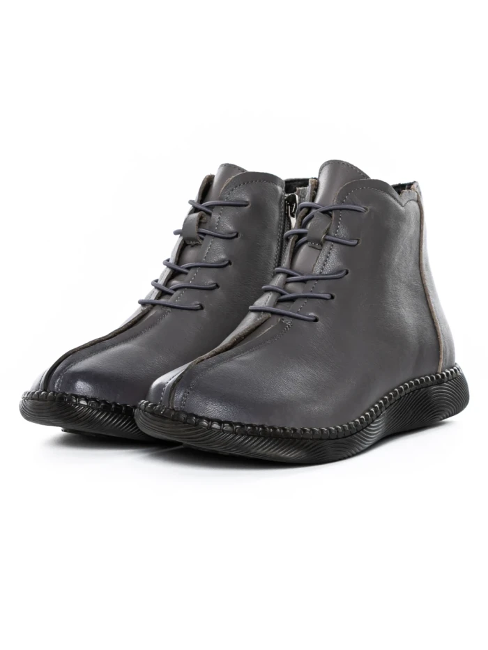 Ghete Dama din piele naturala 9580 GREY | ADVANCER