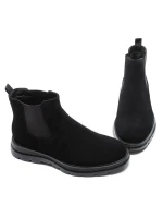 Ghete Barbati din piele naturala Z190330 Negru | Advancer » meishop.life