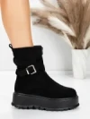 Ghete Dama cu Platforma 5W83 BLACK | MEI