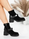 Ghete Dama cu Platforma 57WL8 BLACK | MEI