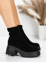 Ghete Dama cu Platforma 57WL10 BLACK | MEI