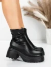 Ghete Dama cu Platforma 57WL10 BLACK | MEI