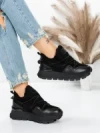 Pantofi Casual Dama din piele naturala 58W26 BLACK | PANTOFUL