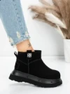 Ghete Dama din piele naturala 58W28 BLACK | PANTOFUL