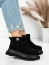Ghete Dama din piele naturala 58W28 BLACK | PANTOFUL