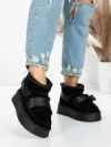 Ghete Dama din piele naturala 3AL76 BLACK | MEI