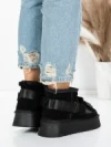 Ghete Dama din piele naturala 3AL76 BLACK | MEI