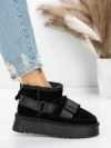 Ghete Dama din piele naturala 3AL76 BLACK | MEI