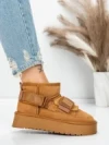 Ghete Dama din piele naturala 3AL76 YELLOW | MEI