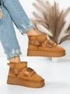 Ghete Dama din piele naturala 3AL76 YELLOW | MEI