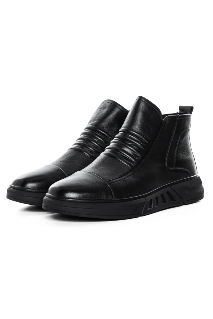Ghete Barbati din piele naturala 2M72703 BLACK | ADVANCER