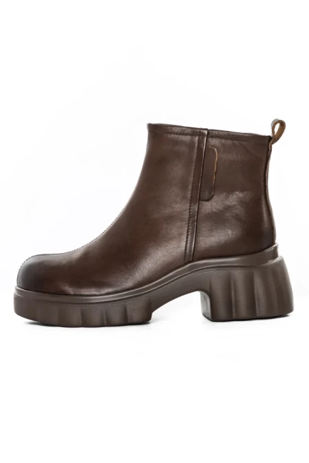 Ghete Dama din piele naturala 82620 COFFEE | ADVANCER