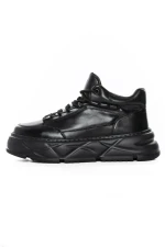 Ghete Barbati din piele naturala 225-5 BLACK | ADVANCER