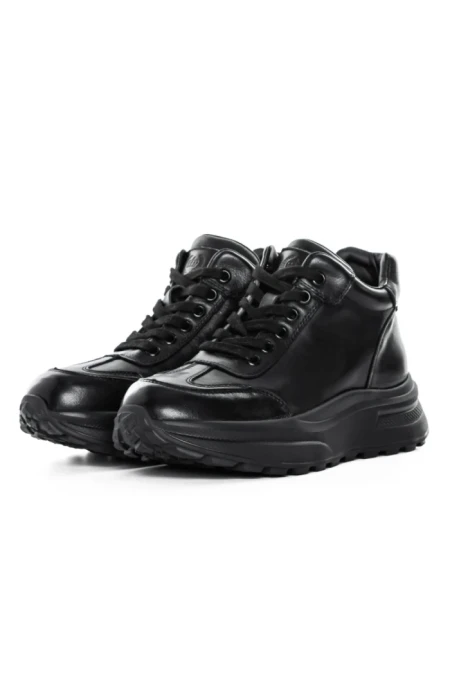 Ghete Dama din piele naturala 81168 BLACK | ADVANCER