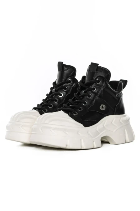 Ghete Dama din piele naturala 5020-1 BLACK | ADVANCER