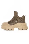 Ghete Dama din piele naturala 5020-1 KHAKI | ADVANCER