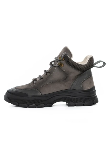 Ghete Dama din piele naturala 8110 GREY | ADVANCER