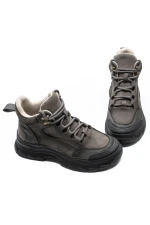 Ghete Dama din piele naturala 8110 GREY | ADVANCER