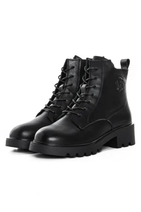 Ghete Dama din piele naturala 5780 BLACK | ADVANCER