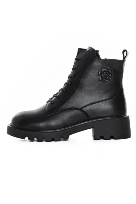 Ghete Dama din piele naturala 5780 BLACK | ADVANCER