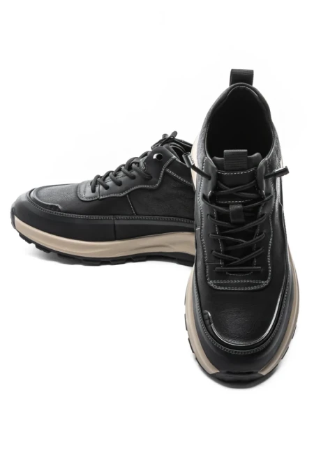 Ghete Barbati din piele naturala 8081801 BLACK | ADVANCER