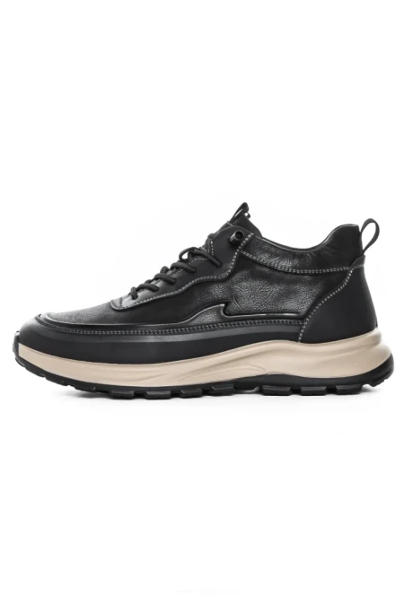 Ghete Barbati din piele naturala 8081801 BLACK | ADVANCER